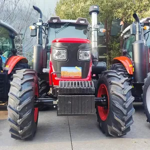 Trator agrícola 4X4 rodas 4WD 140HP 160HP 180 HP 200 HP com pára-choque dianteiro