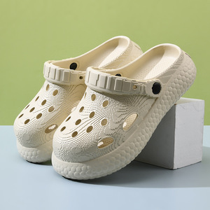 Crocs – pantoufles d'été à semelles épaisses pour hommes, antidérapantes, respirantes, talon plateforme de 3.5cm, chaussures d'eau - Product Image 3