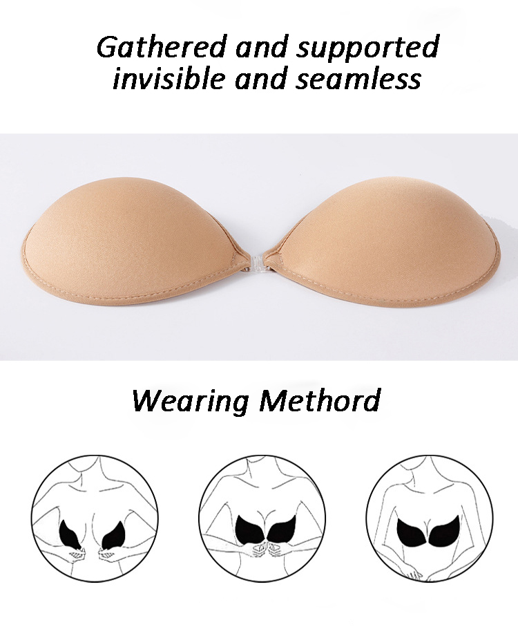 Magic Wing Strapless Bra Silicone Push Up Strapless Backless Self-adhesive Sticky Invisible Bra