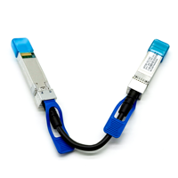 Kabel Twinax tembaga pasif 1m 25G, kecepatan tinggi 1m 25G SFP28 + transiver optik Server saklar jaringan kecepatan kesederhanaan