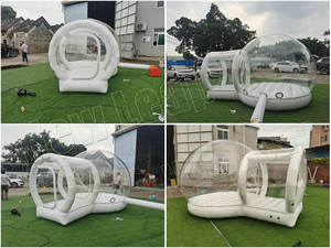 PVC Lều tuyết bong bóng lều Inflatable Mông Cổ mái vòm rõ ràng Lều Trắng bouncy Lều khổng lồ marquee - Product Image 5