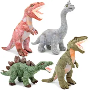 Brinquedo de pelúcia de dinossauro realista para crianças, bonecos de pelúcia de dinossauro de simulação para meninos