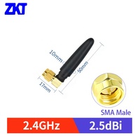 Antenne de routeur à polarisation verticale 2.4GHz impédance 50 Ohm pour SMA mâle pour répéteur de Module DTU antenne Wifi 2 4 Omni Modem Ant
