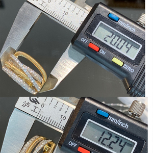 แหวนเพชรแท้ทองคำแท้ 18K สำหรับผู้หญิง แบรนด์ Aazuo ทรงกลมเจียระไนแบบบริลเลียนท์ แหวนแต่งงานสุดหรู เพชรธรรมชาติสี H - Product Image 5