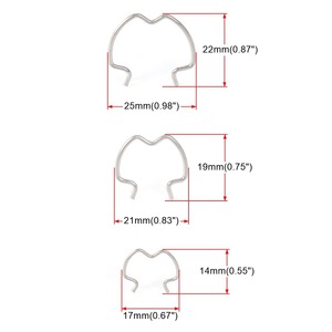 Colliers de serrage pour tuyaux, lot de 18, 3/8, 5/8, 1/2 pouces, clips de raccordement rapide en acier pour réparation et remplacement de voitures - Product Image 4