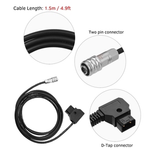 Cable de alimentación de repuesto D-Tap a BMPCC <span class=keywords><strong>4K</strong></span> de 2 pines con bloqueo para cámara <span class=keywords><strong>Blackmagic</strong></span> <span class=keywords><strong>Pocket</strong></span> <span class=keywords><strong>Cinema</strong></span> <span class=keywords><strong>4K</strong></span> y batería Sony V-Mount - Product Image 3