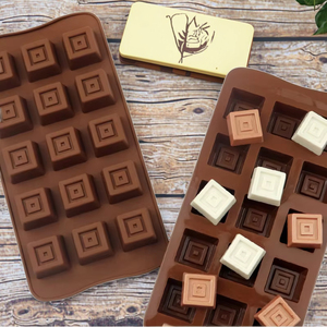 15-khoang vuông Silicone khuôn mẫu cấp thực phẩm không dính Baking công cụ cho sô cô la kẹo bơ bánh công cụ Loại sản phẩm - Product Image 2