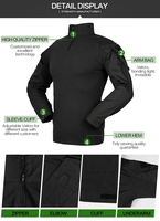 Ensemble chemise et pantalon de chasse G2, uniforme tactique, costume noir, chemise de combat, pantalon, vêtements tactiques