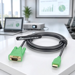 Konverter Aktif HDMI ke VGA 1080P Kabel Video HDMI Male ke VGA Male untuk Laptop PC Monitor Proyektor Koneksi Layar Kantor - Product Image 2
