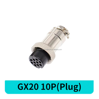 Usine en gros CE RoHS GX20 circulaire Aviation connecteur de panneau de fil rapide 10 broches GX20 mâle femelle écrou bout à bout adaptateur de prise