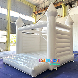 Castillo Inflable Azul Pastel y Blanco, Casa <span class=keywords><strong>de</strong></span> Juegos Inflable, Brincolín Comercial para Decoración <span class=keywords><strong>de</strong></span> Bodas, Fiestas, Eventos, <span class=keywords><strong>Alquiler</strong></span> Comercial - Product Image 4