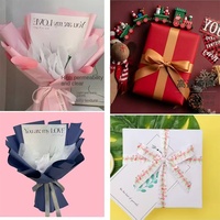 Kertas Kado Warna Cerah Kustom Grosir Desain Minimalis Kertas Kraft Warna Solid