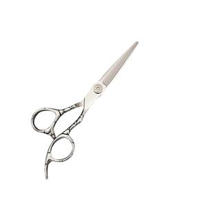 กรรไกรตัดผม JH ขนาด 6 นิ้ว กรรไกรซอยผม สแตนเลส สำหรับคนถนัดขวา ใช้ในร้านเสริมสวย ใบมีดมาตรฐาน ด้ามจับลายดอกไม้แบบเกลียวสูง - Product Image 4