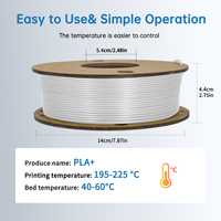 250G PLA-F Nouveau Top Blanc Tiges En Plastique Moulage Tiges En Plastique Tige En Plastique Réglable 330m Impression 3D 1kg 1.75mm