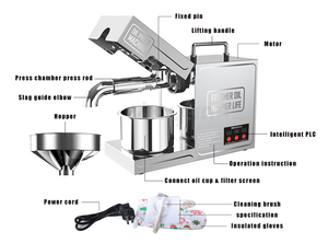 Commercial Oil Presser Automatic Cold Oil Pressing Machines Sunflower Seeds Peanuts Soybean Oil Making Processing Machinery - Product Image 4