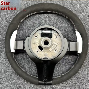 Racing Style Thong LED Suede Sports Steering Wheel Modification All F Chassis E Upgrade M3 M5 M6 Made Leather Carbon F01 LED Spo - Product Image 3