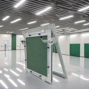 <span class=keywords><strong>Trappe</strong></span> d'accès au plafond pour cloisons sèches en aluminium minimaliste moderniste Aluminium léger Couleur contrastée Carreaux d'accès blancs à l'humidité - Product Image 2
