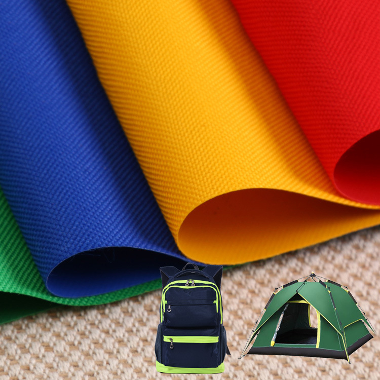 Eco-friendly Antimicrobial Waterproof 100% Polyester Fabric PU PVC Coated Recycle Polyester Fabric for Bags