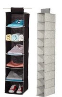 Organisateur de placard suspendu moderne à 6 étagères en tissu non tissé, gain de place, tiroirs faciles à utiliser, étagères pliables, sacs de rangement pour vêtements