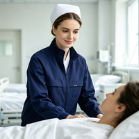 Blouse d'infirmière personnalisable, veste de travail brodée pour infirmières, uniforme d'hôpital pour infirmières