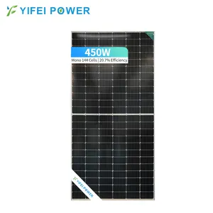 Yifei güç yüksek verimli PV modülü yarım hücre 450W GÜNEŞ PANELI