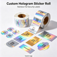 Etiqueta Adhesiva Holográfica Personalizada en Rollo, Etiqueta para Botellas, Impresión de Etiquetas Personalizadas, Etiqueta Holográfica Personalizada para Negocios