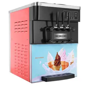 Pasmo S230F coffee shop table top 3 flavors type soft serve vending ice cream machine
