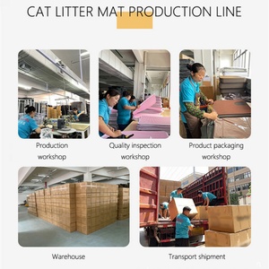 MSD-ZC001 Custom Waterproof Easy Clean Double Layer Honeycomb Design <b>Cat</b> <b>Litter</b> Trapper EVA <b>Cat</b> <b>Litter</b> Mat with Non Slip Backing - Product Image 6