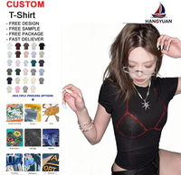 T-shirt court Y2K esthétique pour femme, avec strass thermocollés, design faux soutien-gorge, coupe slim, tendance niche, style streetwear coréen pour soirée