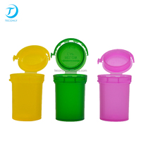 Coloré Flip Cap Pop Top Flacons 6 13 19 Dr 30 60 Dram Tubes Médicaux Pharmacie Plastique 13 Dram Pop Top Conteneurs Squeeze Bouteilles
