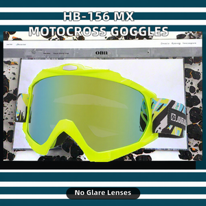 Gafas de Motocross HB-156 MX al por Mayor, Marco de Poliuretano, Lentes de Policarbonato Antireflejantes con Protección UV400 - Product Image 2