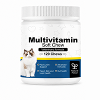 Suplemento Multivitamínico PetViva para Gatos, Fórmula Veterinaria, 120 Masticables, Inmunidad e Intestino, Venta al Por Mayor, Fabricante OEM