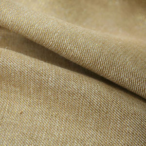 Baru modis tenun 205gsm 85% <span class=keywords><strong>Linen</strong></span> 15% kain benang metalik untuk Jaket setelan mantel gaun - Product Image 3