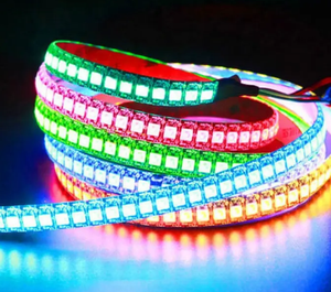 Ws2812 DC5V 144 đèn <span class=keywords><strong>LED</strong></span>/M điểm ảnh độc lập giải quyết lập trình đầy màu sắc theo dõi dòng chảy Diode cho câu lạc bộ đêm và quán <span class=keywords><strong>bar</strong></span> - Product Image 4