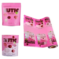 Pochette sur support imprimée personnalisée en usine Emballages en plastique pour barre de crème glacée au chocolat Film en rouleau Sac d'emballage biodégradable Popsicle Alimentaire