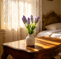 Fleurs artificielles de haute qualité à faible MOQ, plantes ornementales courtes pour Noël, mariage, intérieur, décoration maison, écologiques, résistantes aux UV