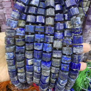 ลูกปัดหินธรรมชาติขนาด 9x13 มม. สีอเมทิสต์ ลาพิส ลาซูลี สำหรับทำเครื่องประดับด้วยตัวเอง ลูกปัดหินออนิกซ์สีคาปูซีนธรรมชาติแบบเป็นเส้น - Product Image 5