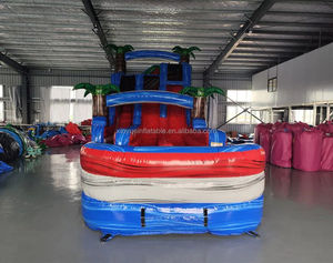 Tobogán Acuático Inflable Comercial y <span class=keywords><strong>Piscina</strong></span> de Agua de 8x4m para Adultos y Niños, para Uso en Patio Trasero o Parque de Trampolines Xinyue - Product Image 5
