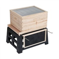 Support de ruche en plastique noir pour 10 cadres Langstroth Hives Support de ruche d'apiculture avec support de cadre
