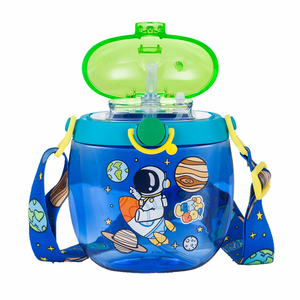 Botella de Agua Infantil PINKAH Lovely Animal de 550 ml, Tritán, Libre de BPA, Antiderrames, con Correa para el Hombro y Pajita, para Niños, Escuela y Actividades al Aire Libre - Product Image 4