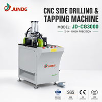 Scie à découper les profilés en aluminium CNC JUNDE pour une coupe à 90 degrés précise dans les ateliers de fabrication d'armoires, de fenêtres et de portes
