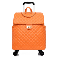 Valise à roulettes personnalisée en cuir PU souple de 20 pouces, design tendance, essentielle pour les voyages