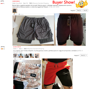 2023 Shorts de course Mannen 2 en 1 Dubbeldeks Short de sport à séchage rapide Fitness Jogging Shorts d'entraînement Mannen Sport Korte Broek - Product Image 6