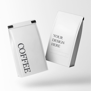 Bolsa de Café Personalizada con Impresión de Marca, Ecológica, de Grado Alimenticio, con Fondo Plano, 125g 250g 1kg, a Prueba de Humedad, con Válvula y Cierre - Product Image 5