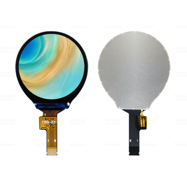 1.09 Inch Round TFT LCD Display 240x240, GC9A01 Driver SPI Color Screen, IPS Ultra Clear Bright Module LCD Display Module