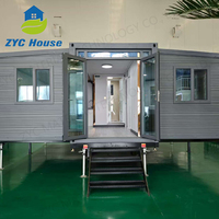 Maisons préfabriquées de 3 chambres à coucher de luxe pré-fabriqué maison bon marché de petit conteneur préfabriqué mobile module extensible expédition maison