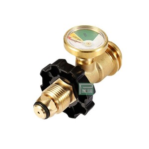 Gas Grill Regulator Brass Pressure Gauge For Propane Tank Conversion Connector Multipurpose <b>BBQ</b> <b>Tool</b> - Product Image 1