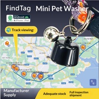 Traceur Airtag transfrontalier best-seller, double système Bluetooth, bracelet anti-perte pour animaux de compagnie, mini traceur compact Android