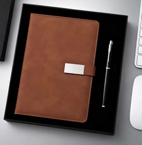 Ensemble cadeau d'affaires, carnet gravé au laser, logo brodé, Noël, remise de diplôme, Saint-Valentin, industrie automobile - Product Image 1
