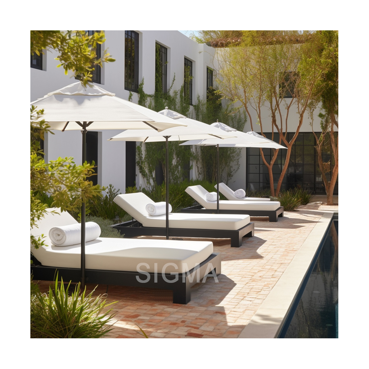 Accept Customization High Quality Outdoor Garden Patio Alu Lounge Aluminium Leisure Outdoor Furniture Sectional Sofa Daybed